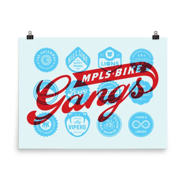 Minneapolis Bike Gangs Poster