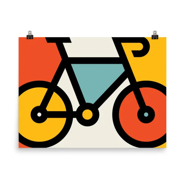Color Bike Poster
