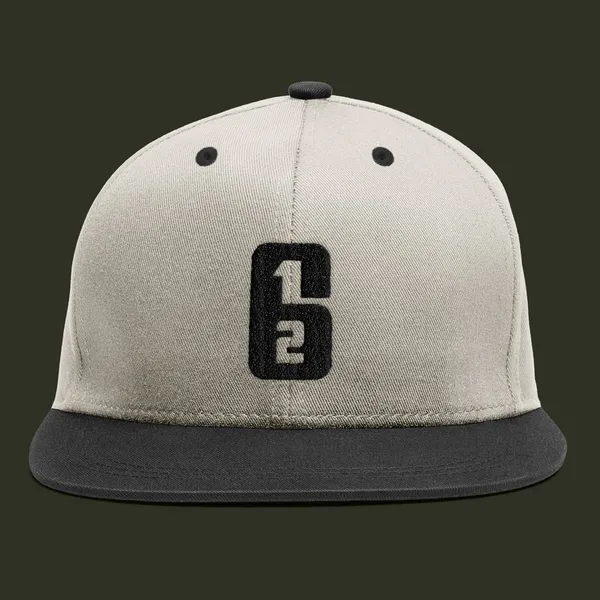 612 Black and White Cap