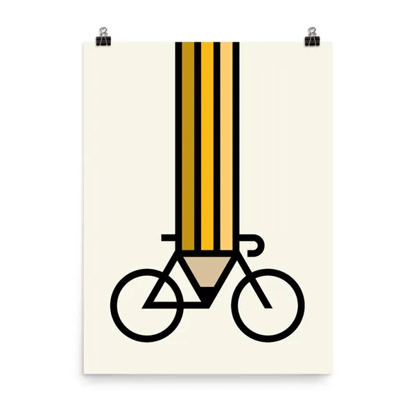 Drawing Bikes Poster