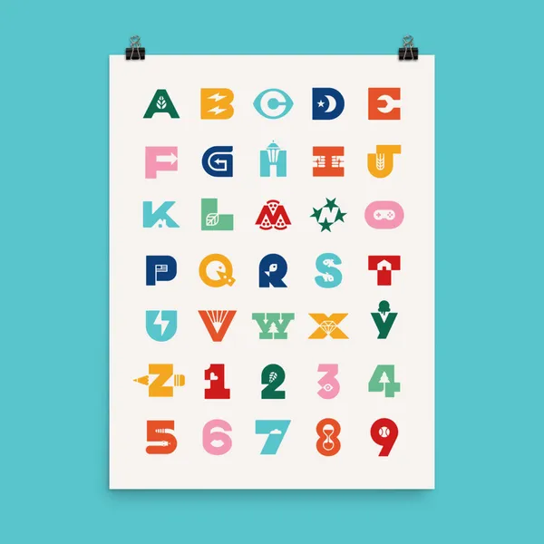 The Negative Space ABC Poster