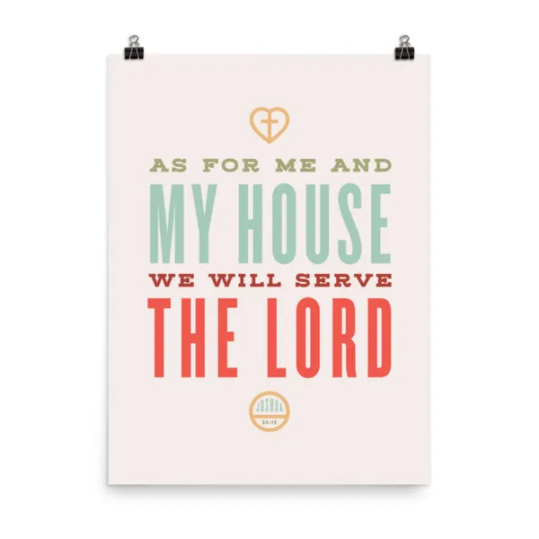 Joshua 24:15 Poster