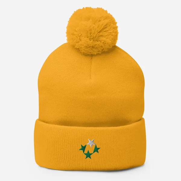 North Stars Rebrand Pom-Pom Beanie