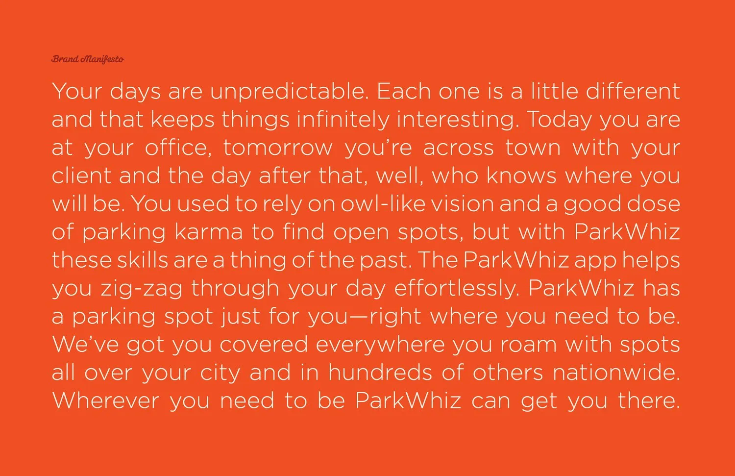 ParkWhiz - design showcase item 3